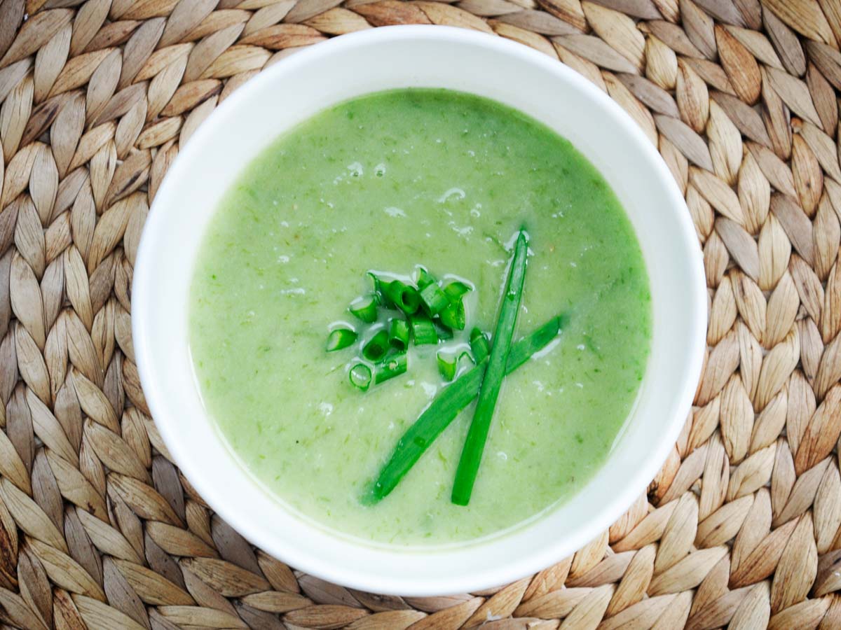 creamy spring onion soup