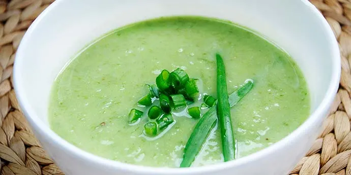 Creamy Scallion Soup Supa crema de ceapa verde reteta