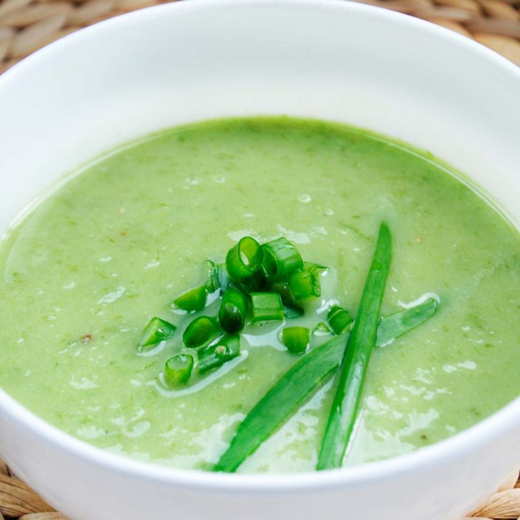 Creamy Scallion Soup Supa crema de ceapa verde vegan