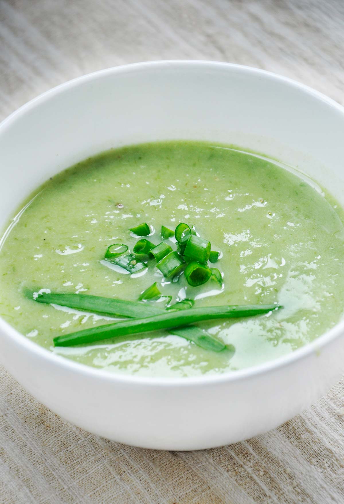 how to make a creamy spring onion soup