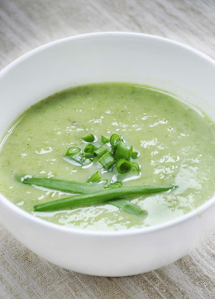 spring onion soup vegetarian