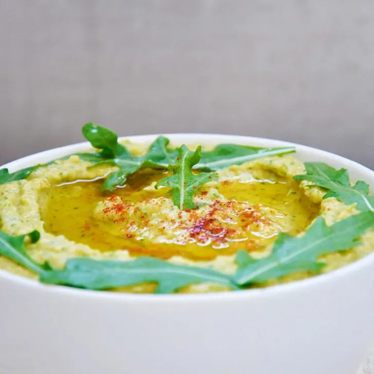 Arugula Hummus cu rucola reteta