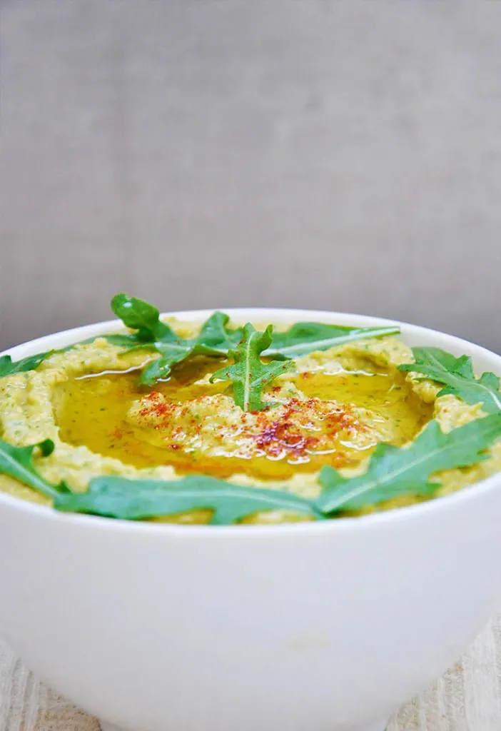 Arugula Hummus recipe
