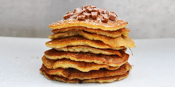 Best Gluten-Free Vegan Pancakes Clatite pufoase vegane fara gluten chocolate