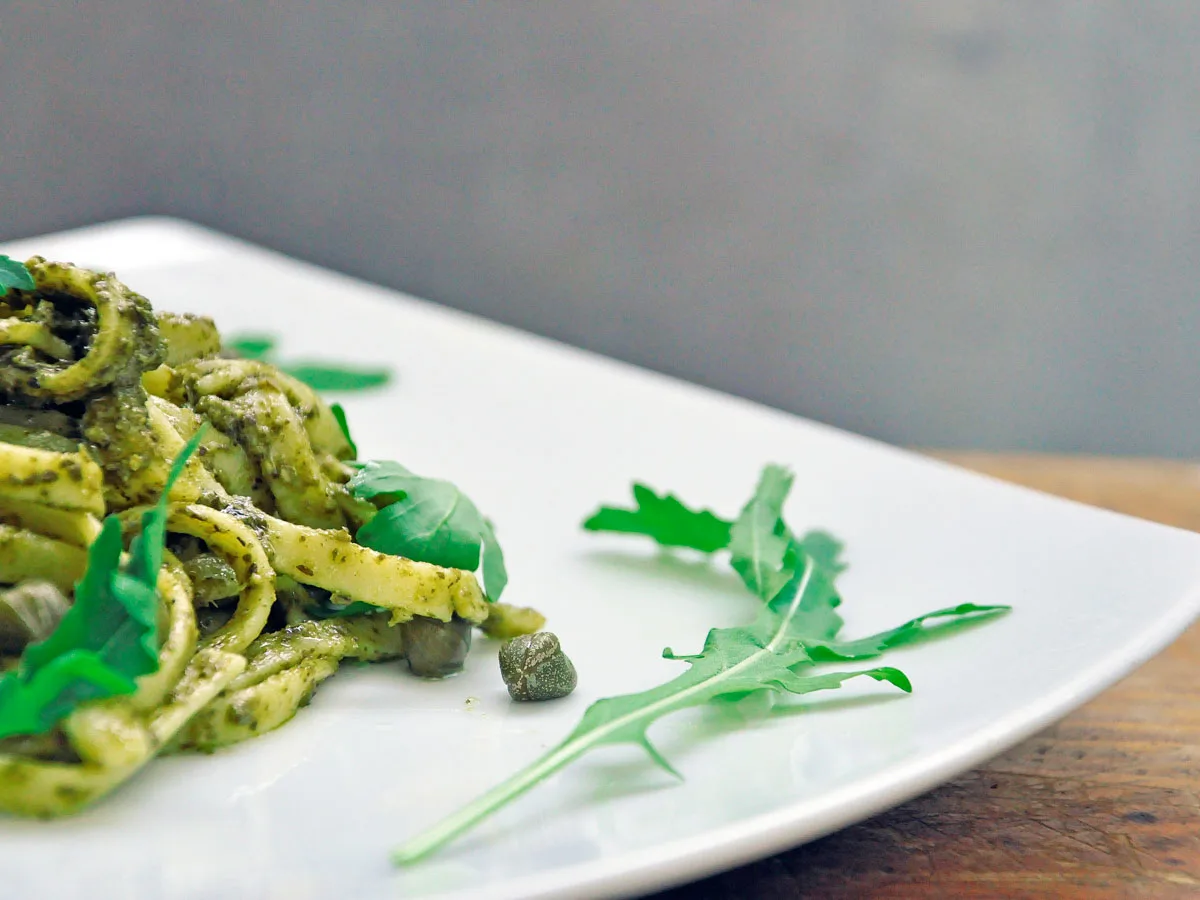 pasta with arugula pesto recipe