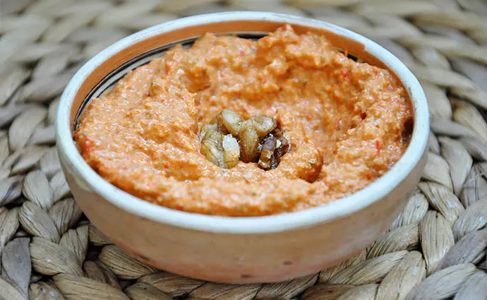 Muhammara Roasted Red Pepper Walnut Spread Crema de Ardei Copti Nuci syrian