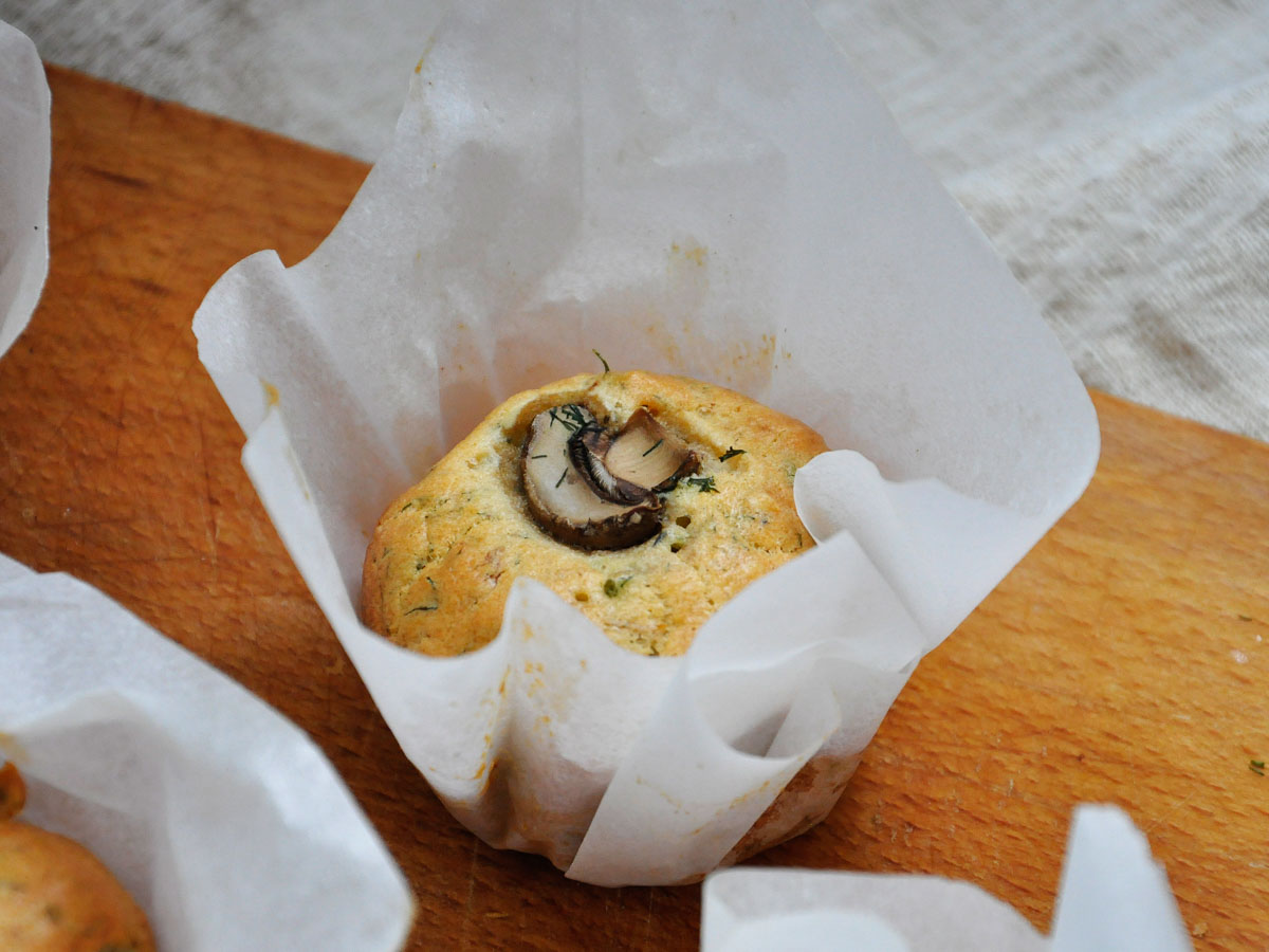 Easy Gluten-Free Savory Muffins with Mushrooms and Thyme