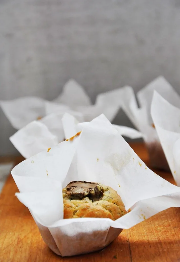 Gluten-Free Savory Muffins with Mushrooms Briose sarate fara gluten cu ciuperci