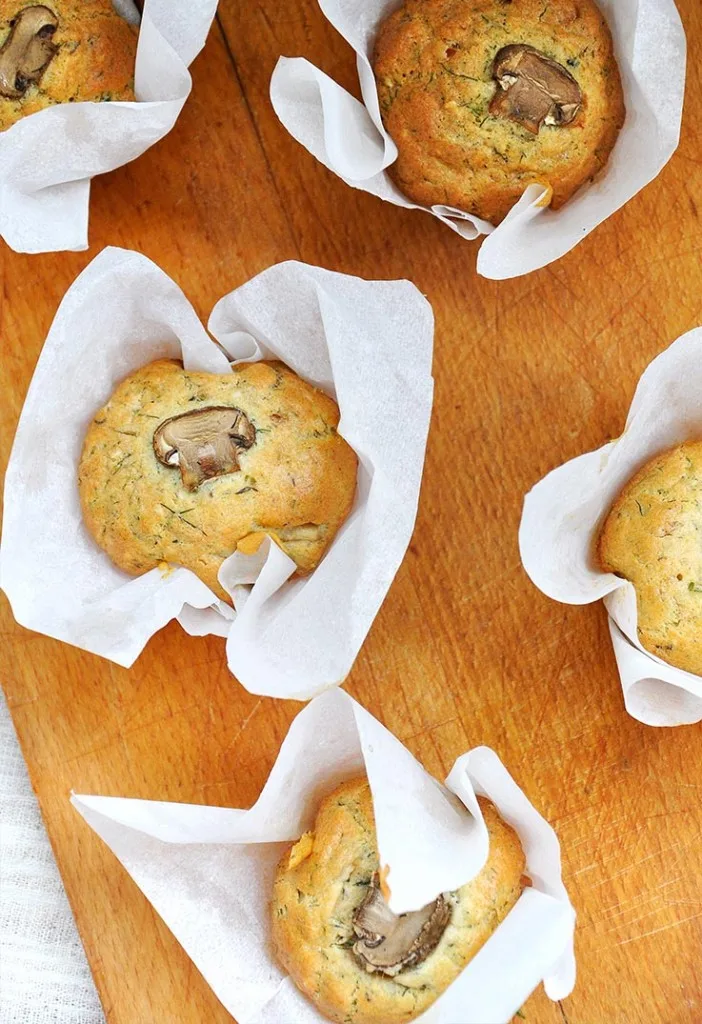 Gluten-Free Savory Muffins with Mushrooms