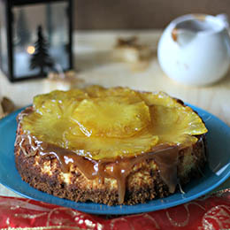 Cheesecake cu ananas caramelizat