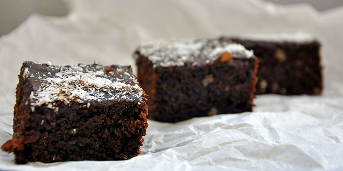 Gluten-Free Vegan Brownies Negrese fara gluten