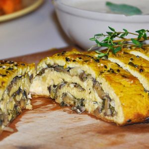 Tofurkey Roulade Mushrooms Rulada de tofu cu ciuperci reteta