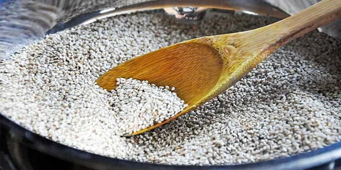 How to make gomasio sesame salt macrobiotic recipe