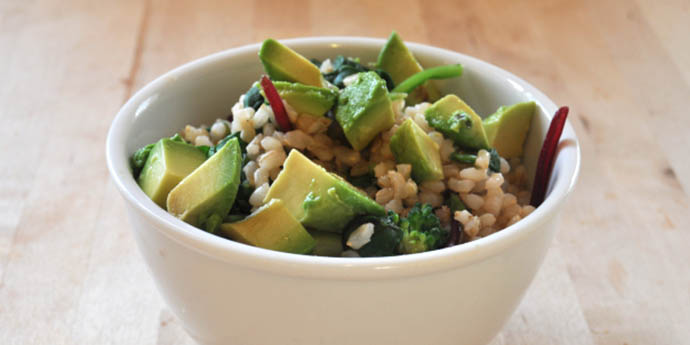 BROWN RICE GREEN BOWL macrobiotic breakfast