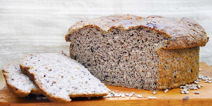 Gluten-Free Rustic Bread Paine rustica fara gluten cu seminte reteta