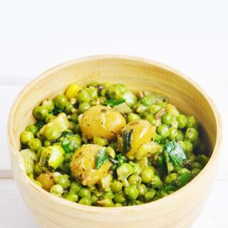 Green Pea and Olives Salad Salata cu mazare verde si masline