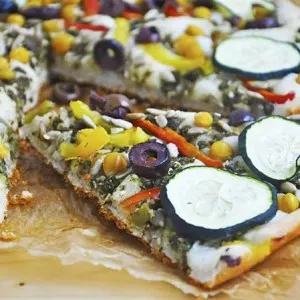 Middle Eastern Gluten-Free Vegan Pizza fara gluten oriental reteta