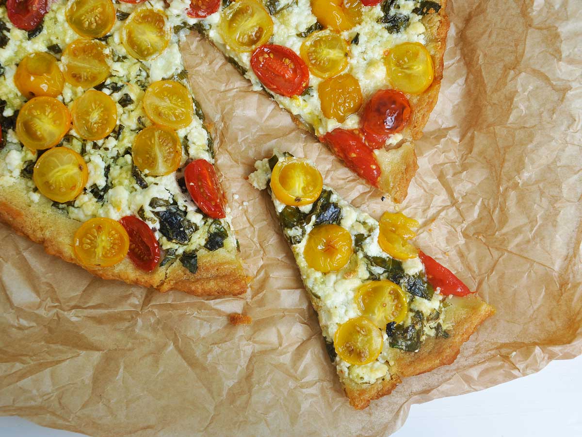 gluten-free vegan tomato tart