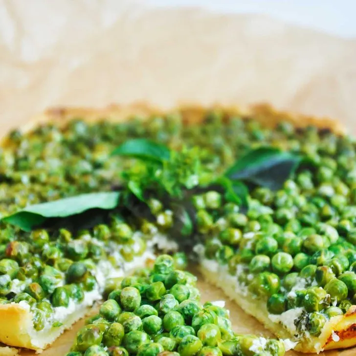 vegan gluten free green pea tart mint tarta fara gluten cu mazare menta