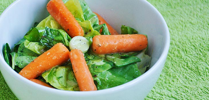 Baby Carrot salad Recipe Salata cu morcovi baby reteta