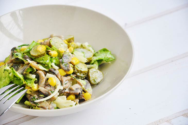 Best mushroom salad recipe salata de ciuperci vegan