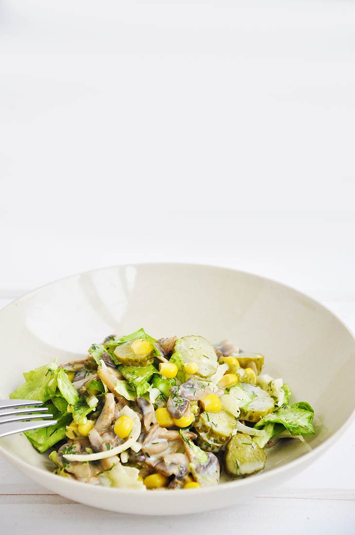 Retete de salate bogate in proteine salata de ciuperci vegan