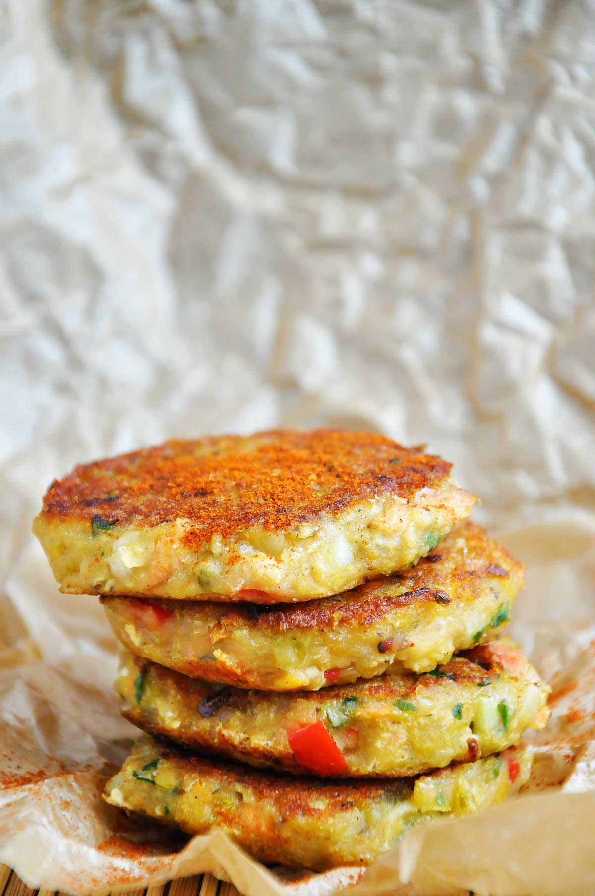 Spicy Asian Vegan Lentil Cakes