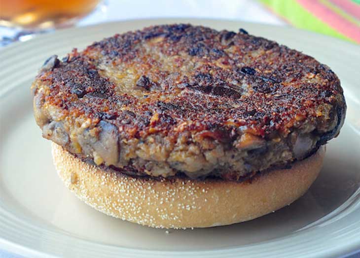 Vegetarian Mushroom Burger