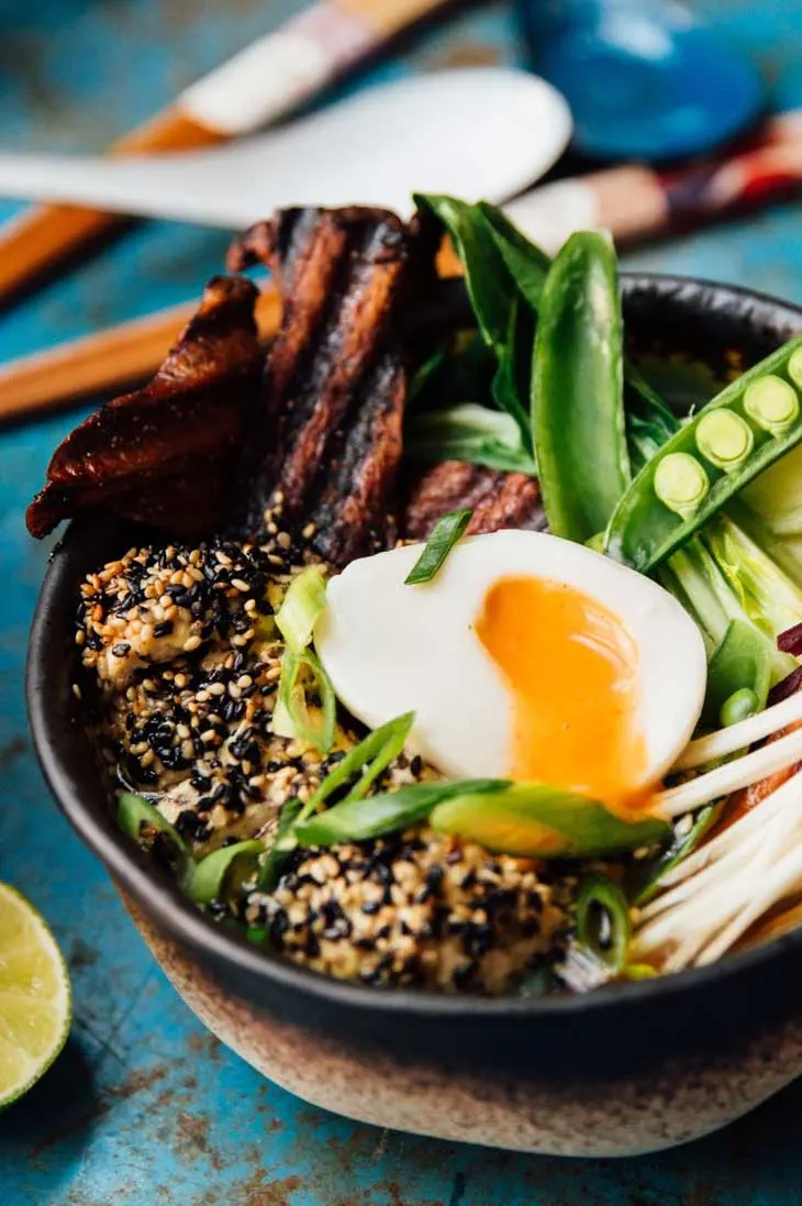 Ramen with a vegan egg