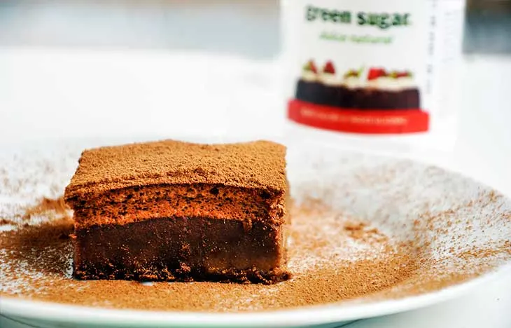 gluten free chocolate magic custard cake prajitura desteapta fara gluten cacao