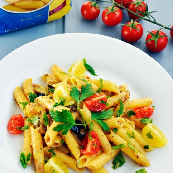 Vegan Eggplant Pasta gluten-free Paste fara gluten cu vinete