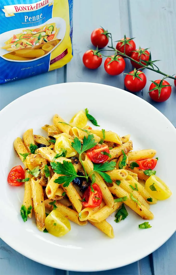 vegan eggplant pasta creamy gluten free 