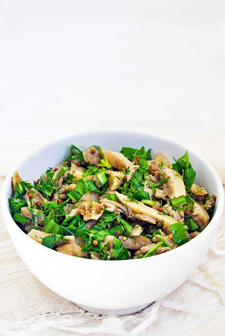 Retete de salate bogate in proteine salata ciuperci pleurotus murate
