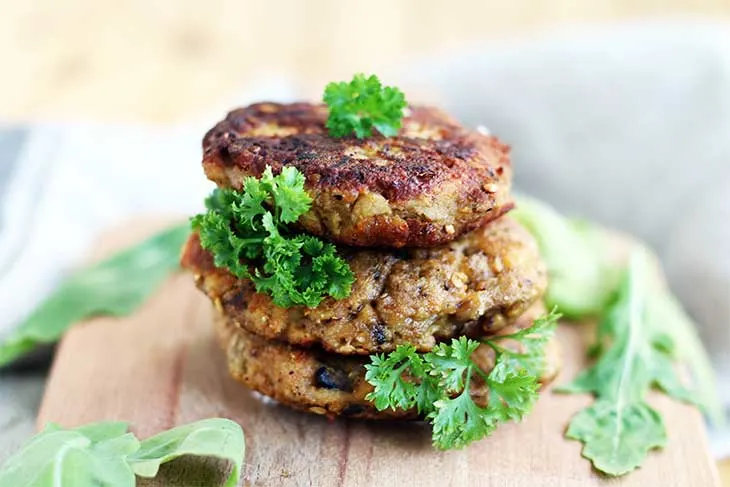 eggplant fritters with mushrooms chiftele de vinete cu ciuperci