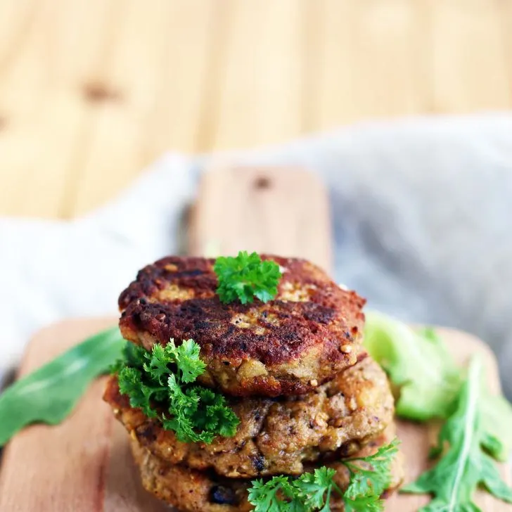 eggplant fritters with mushrooms vegan recipe chiftele de vinete cu ciuperci