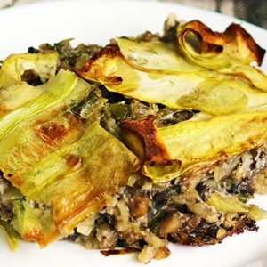 vegan zucchini casserole caserola de dovlecei reteta