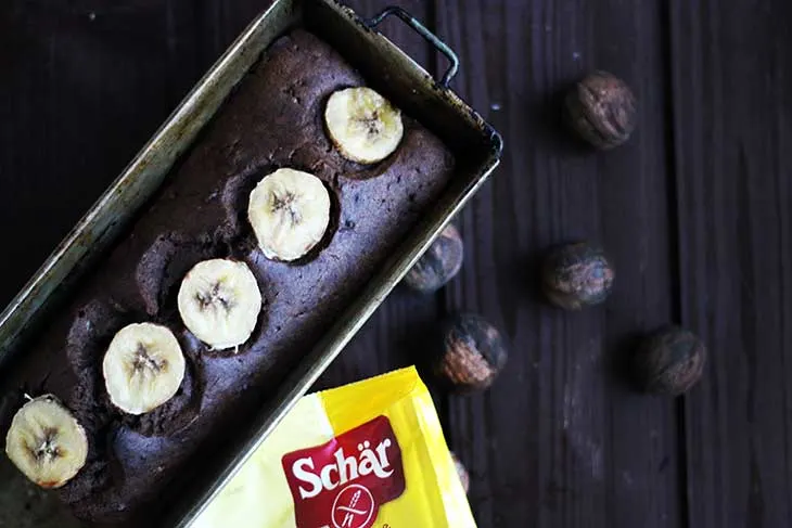 Vegan Chocolate Banana Bread Chec Vegan cu Ciocolata si Banane