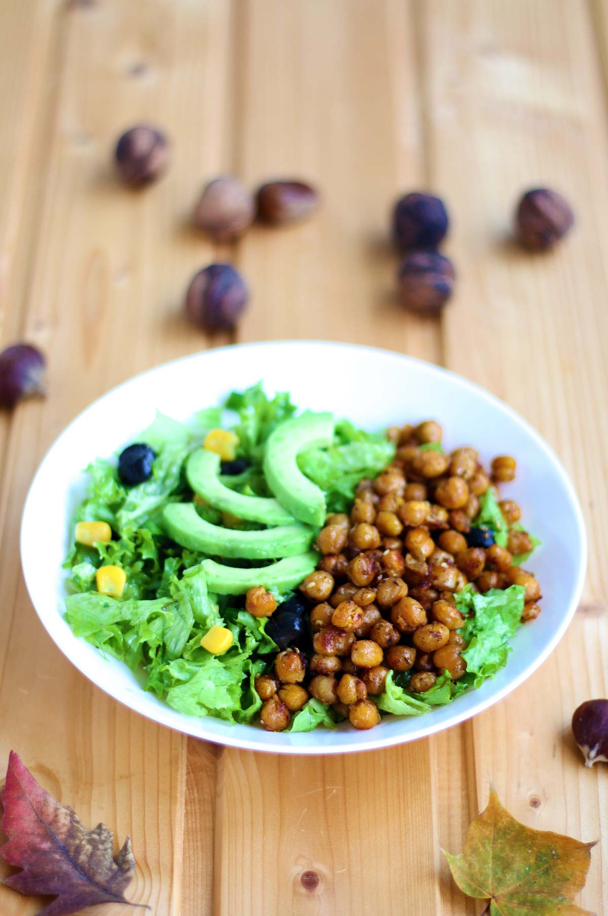 crispy chickpea salad salata cu naut crocant