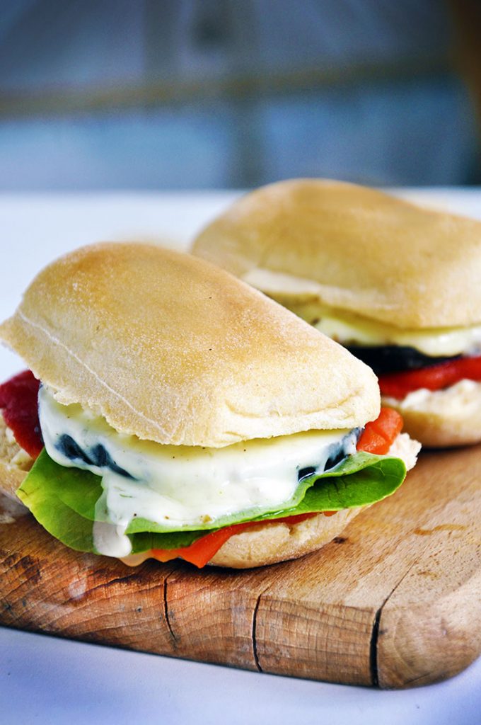 Grilled Eggplant Sandwich Gourmandelle Vegetarian Blo