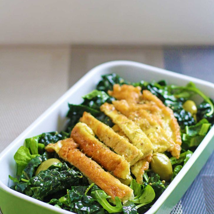 Breakfast kale salad recipe