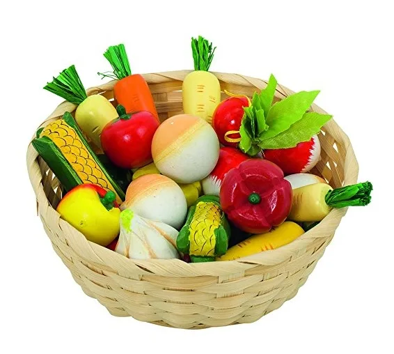 Goki Vegetables In Basket Toy Food Best Cooking Toys