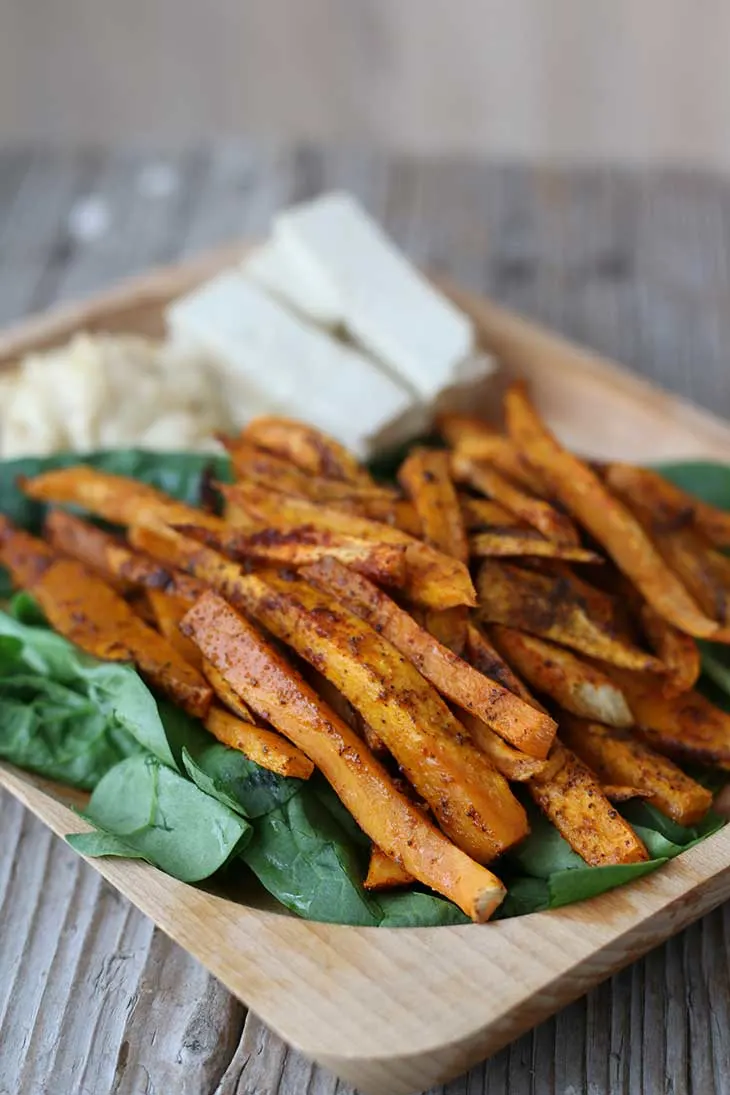 how to make sweet potato fries vegan 