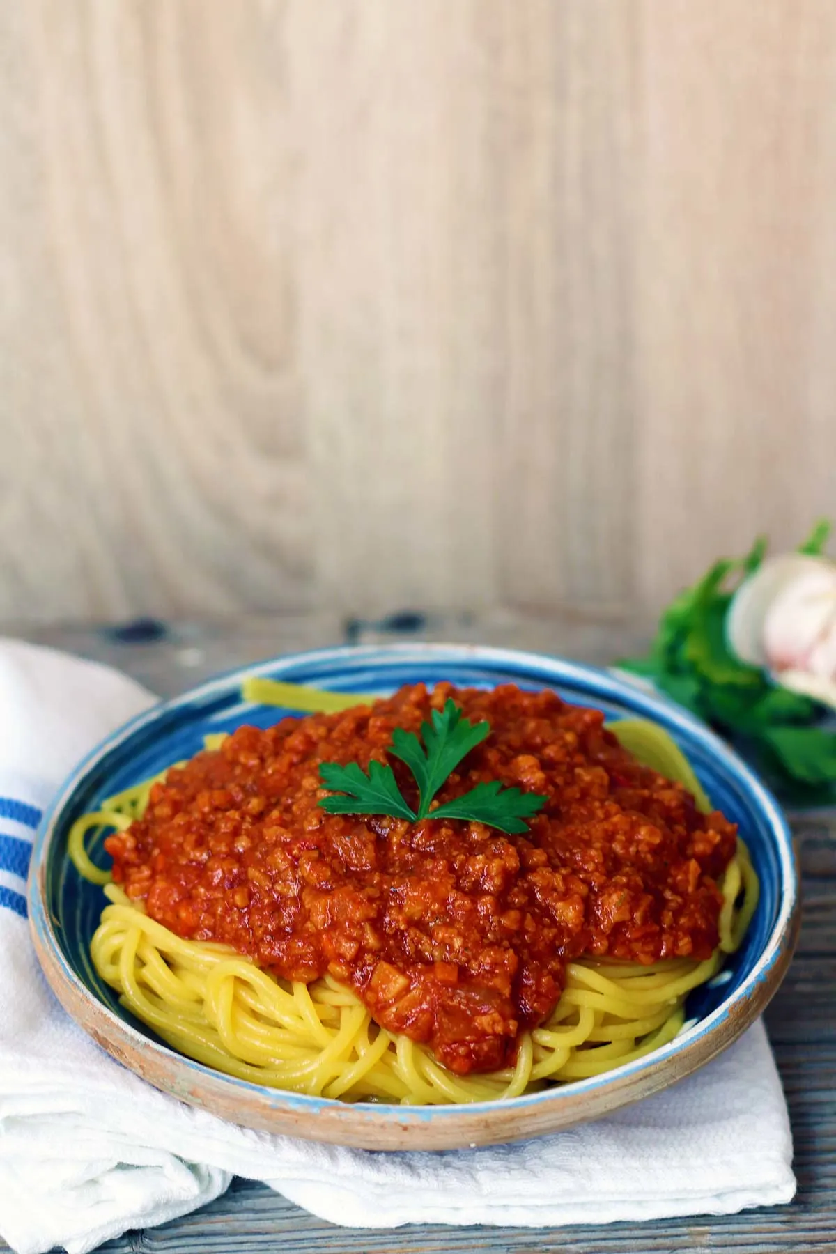 Vegan Bolognese Pasta easy recipe