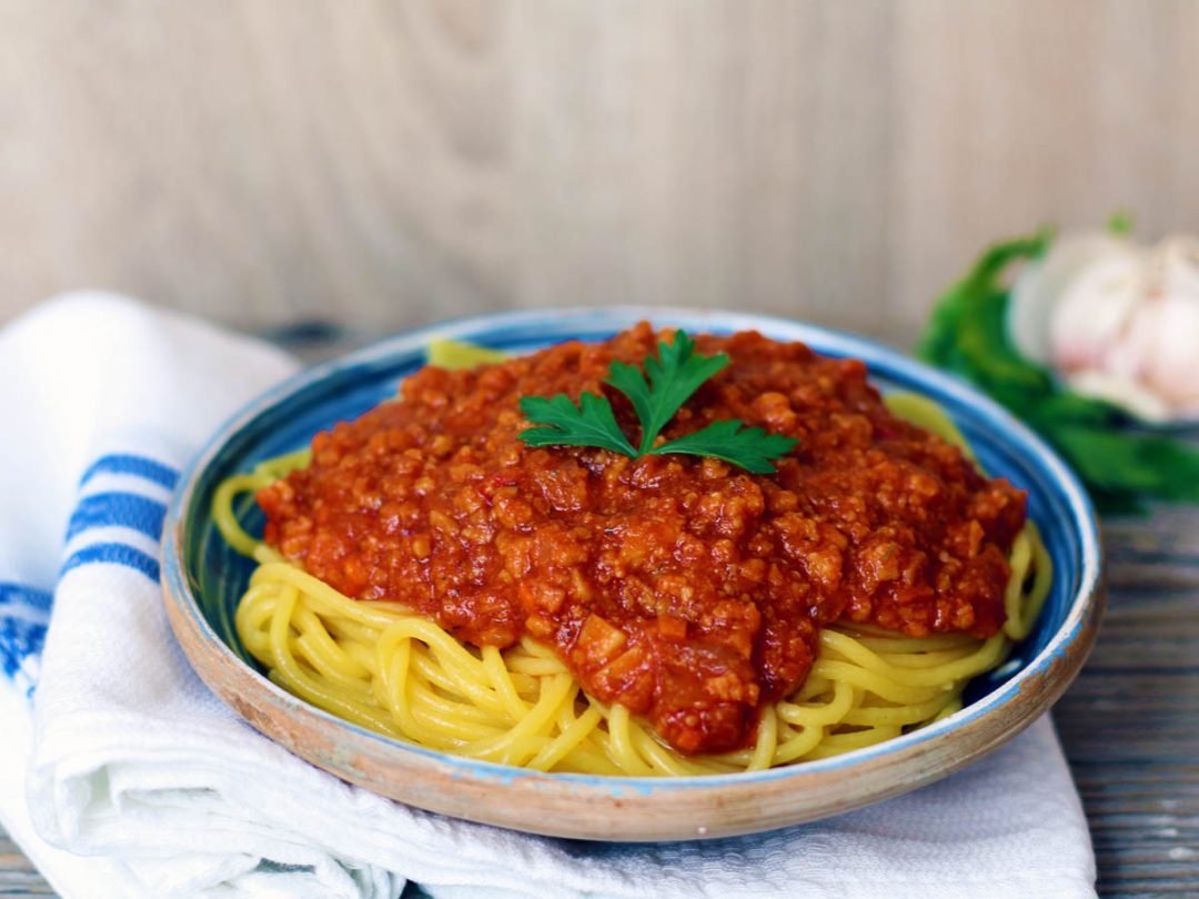 Vegan Bolognese Pasta