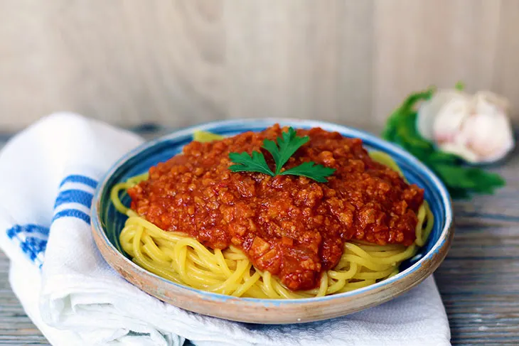 Vegan Bolognese Pasta recipe paste bolognese vegane de post