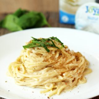 roasted garlic pasta spaghete cu sos cremos usturoi copt vegan