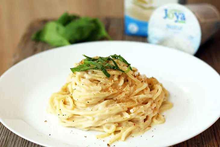 roasted garlic pasta spaghete cu sos cremos usturoi copt vegan