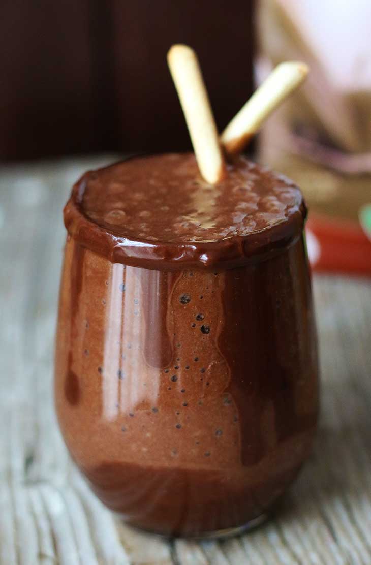 vegan chocolate milkshake de ciocolata reteta