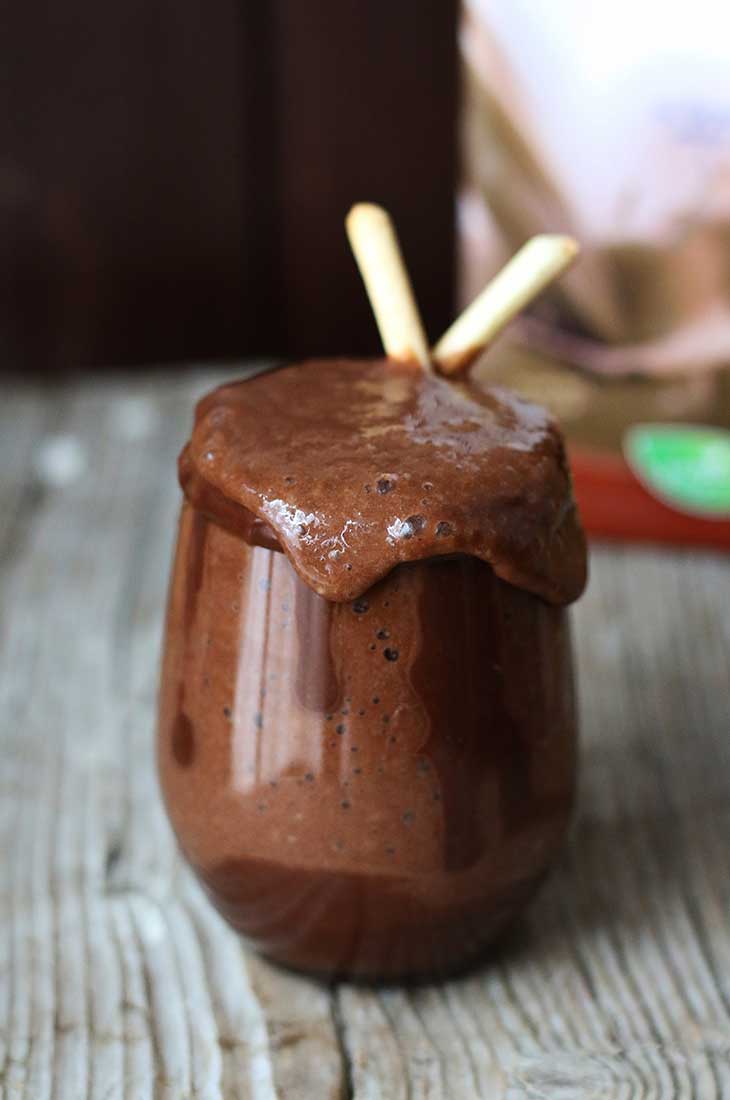 milkshake de ciocolata vegan