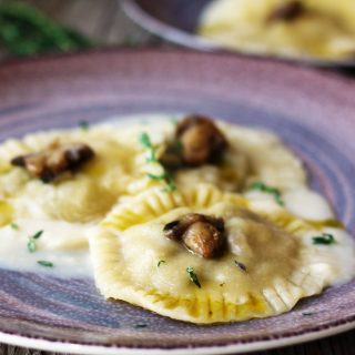 vegan mushroom ravioli vegan cu ciuperci